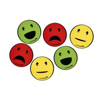 Magneet legamaster emoticon 50mm assorti