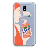 Peach please!: Samsung Galaxy J5 (2017) Transparant Hoesje