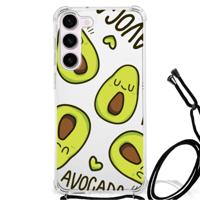 Samsung Galaxy S23 Stevig | Bumper Hoesje | Avocado Singing