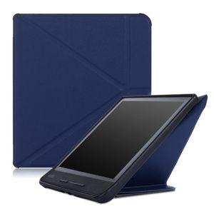 Lunso - sleepcover origami hoes - Kobo Forma - Blauw