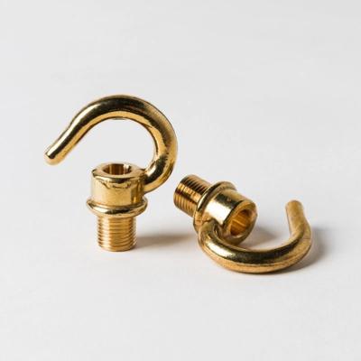 Haak voor plafondkap en fittingen M10 goud kleurig Messing