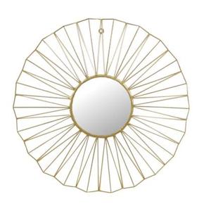 SVJ Home Decorations Ronde Spiegel - Ø66 cm - Metaal - Goud