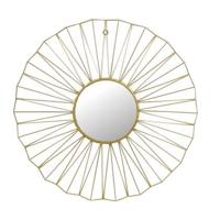 SVJ Home Decorations Ronde Spiegel - Ø66 cm - Metaal - Goud