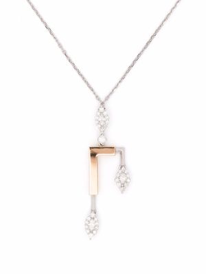 Yeprem collier en or 18ct serti de diamants - Argent