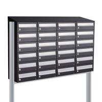 Allux Hive Set 4-Breed, 6-Hoog Met Dak Op Statief Zwart - 40030070_4x6ds