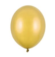 Metallic gouden ballonnen 30cm (10st) - thumbnail