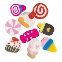 Creativ Company Figuurkralen, zoetigheden, d 10 mm, gatgrootte 1,5 mm, ca. 60 stuk, 60 stuk/ 1 doos
