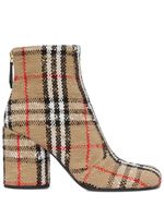 Burberry bottines 85 mm à motif Vintage Check - Tons neutres