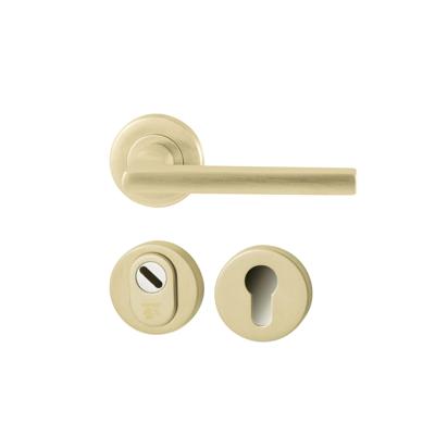 Hardbrass Achterdeurset Sara compleet SKG*** - PVD champagne goud