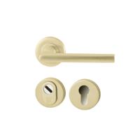Hardbrass Achterdeurset Sara compleet SKG*** - PVD champagne goud