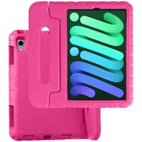 Basey iPad Mini 6 Kinderhoesje Foam Case Hoesje Cover Hoes -Roze