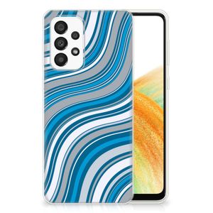 Samsung Galaxy A33 5G TPU bumper Waves Blue