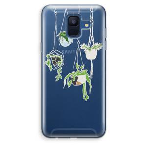 Hang In There: Samsung Galaxy A6 (2018) Transparant Hoesje