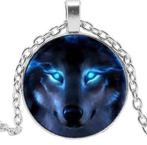 Zilverkleurige Ketting met Siberische Wolf Hanger - Spiritueel - Spiritueelboek.nl