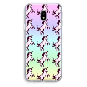Musketon Unicorn: Samsung Galaxy J3 (2017) Transparant Hoesje