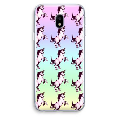 Musketon Unicorn: Samsung Galaxy J3 (2017) Transparant Hoesje