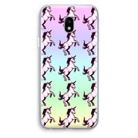 Musketon Unicorn: Samsung Galaxy J3 (2017) Transparant Hoesje