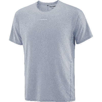 Salomon Sense Aero SS Tee gfx heren - LICHT BLAUW - Heren