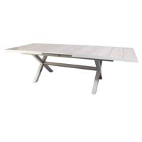 Blue Valley uitschuifbare dining tafel mist grey 204 - 264 x 102 cm - Oosterik home
