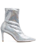 Stuart Weitzman bottines 160 mm à effet holographique - Gris - thumbnail