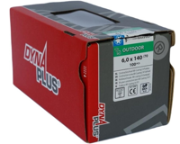 Dynaplus Constructieschroef Ar-Coating Platkop Deeldraad +Snijpunt Torx TX30 6.0X140/70 | 100 stuks - 0281.08.51001