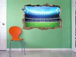 3D Muursticker Voetbalveld