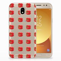 Samsung Galaxy J5 2017 Siliconen Case Paprika Red - thumbnail