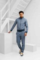 Lacoste Paris Monogram Trainingspak Heren Blauw - Maat L - Kleur: Blauw | Soccerfanshop