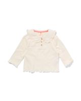 HEMA Baby T-shirt Met Kraag Gebroken Wit (gebroken wit)