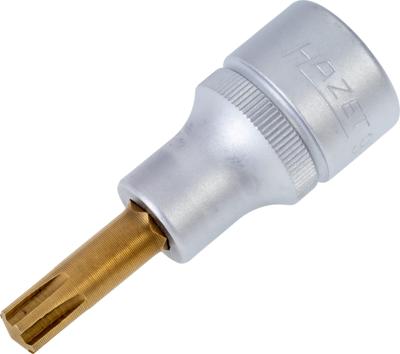 HAZET Dopsleutelbit 991-8 · 1/2 inch (12,5 mm) vierkant hol · Binnenspieprofiel Ribe-CV · SW M8
