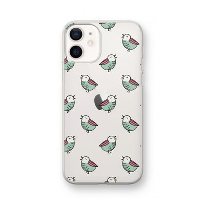 Vogeltjes: iPhone 12 mini Transparant Hoesje