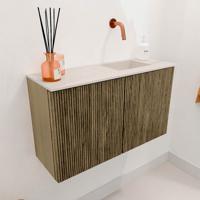 Toiletmeubel Mondiaz Joya Dlux | 70 cm | Meubelkleur Dusk | Faye wastafel Meli Wasbak Rechts | Zonder kraangat(en) Toiletmeubel Mondiaz Joya Dlux | 70 cm | Meubelkleur Dusk | Faye wastafel Meli Wasbak Rechts | Zonder kraangat(en)