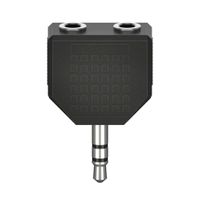 Hama Audioadapter 3,5-mm-jack-st. - 2 X 3,5-mm-jack-kop. Stereo - thumbnail