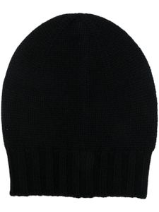 D4.0 bonnet nervuré en maille épaisse - Noir