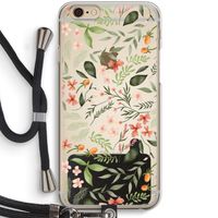 Sweet little flowers: iPhone 6 / 6S Transparant Hoesje met koord