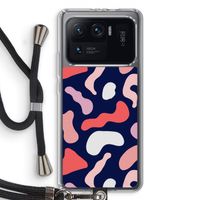 Memphis Shapes Pink: Xiaomi Mi 11 Ultra Transparant Hoesje met koord