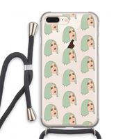 King Kylie: iPhone 8 Plus Transparant Hoesje met koord