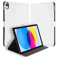 Book Cover Case voor de Apple iPad (2022) 10.9 Wit met Standaardfunctie