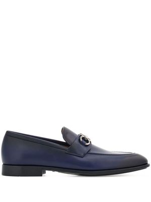 Ferragamo mocassins à plaque Gancini - Bleu