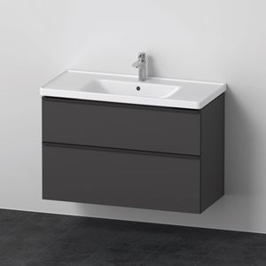 Badkamermeubelset Duravit D-Neo Wastafel Keramiek 100.5x48x62.5 cm Mat Grafiet Duravit