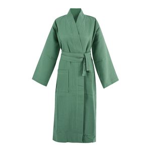 Bio-wafelpiqué badjas, jade XXL Bio-wafelpiqué badjas, jade XXL