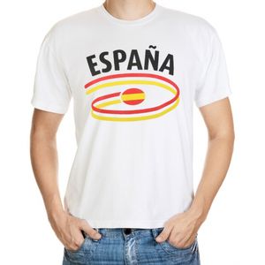 Wit heren t-shirt Spanje 2XL  -