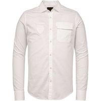 Long sleeve shirt cotton/linen car bright white - thumbnail