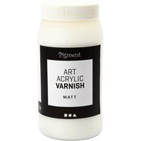 Creativ Company Art acrylic vernis, mat transparant, wit, 500 ml/ 1 doosje