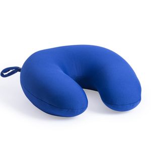 Reis kussen/nek kussen blauw 30 cm   -