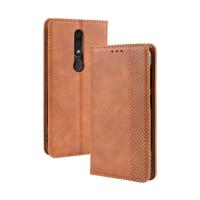 Magnetische Buckle retro Crazy Horse textuur horizontale Flip lederen case voor Nokia 4 2 met houder & kaartsleuven & fotolijstjes (bruin)