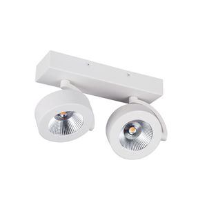 BC0032 LED-opbouwspot 2x10W 2700K Dimbaar Wit