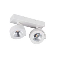 BC0032 LED-opbouwspot 2x10W 2700K Dimbaar Wit