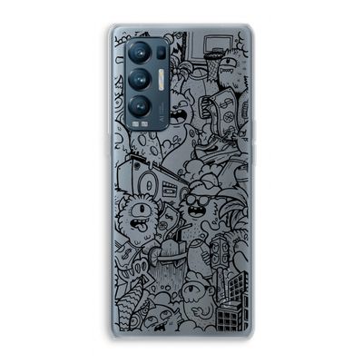 Vexx Black City : Oppo Find X3 Neo Transparant Hoesje