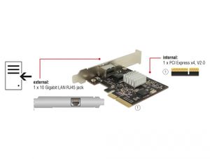 DeLOCK DeLOCK PCI Express Card > 1 x 10 Gigabit LAN NBASE-T RJ45